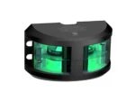 Lopolight Series 200-018 - Double Stacked Navigation Light - 2NM - Vertical Mount - Green - Black Housing