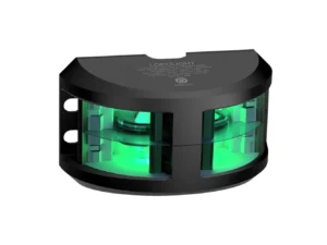 Lopolight Series 200-018 - Double Stacked Navigation Light - 2NM - Vertical Mount - Green - Black Housing