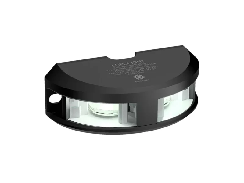 Lopolight Series 200-024 - Navigation Light - 2NM - Vertical Mount - White - Black Housing