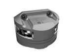 Lopolight Series 301-011 - Masthead Light w/Deck Light - 5NM - Vertical Mount - White - Silver Housing
