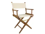 Whitecap Director's Chair w/Natural Seat Covers - Teak