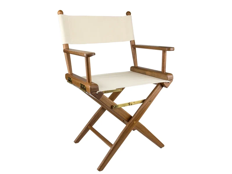 Whitecap Director's Chair w/Natural Seat Covers - Teak