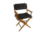 Whitecap Director's Chair w/Black Cushion - Teak