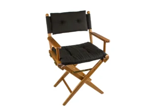 Whitecap Director's Chair w/Black Cushion - Teak