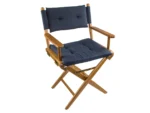 Whitecap Director's Chair w/Navy Cushion - Teak