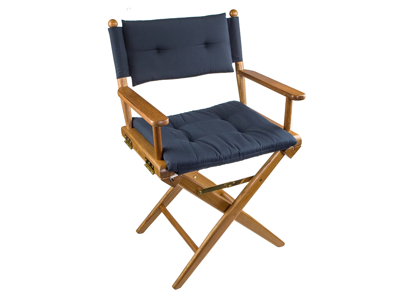 Whitecap Director's Chair w/Navy Cushion - Teak