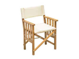 Whitecap Director's Chair II w/Cream Cushion - Teak