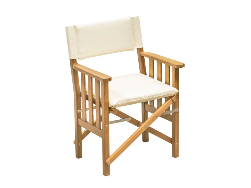 Whitecap Director's Chair II w/Cream Cushion - Teak