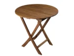 Whitecap Round Slat Table - Teak