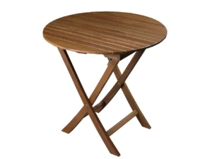 Whitecap Round Slat Table - Teak