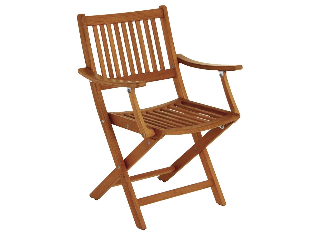 Whitecap Folding Chair w/Arms - Teak