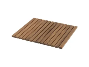Whitecap Roll-Up Shower Mat - Teak