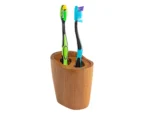 Whitecap Oval Toothbrush Holder (Oiled) - Teak