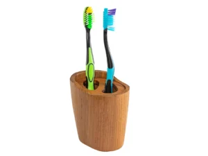 Whitecap Oval Toothbrush Holder (Oiled) - Teak