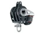Harken 57mm Triple Carbo Block - Swivel, Becket, Cam Cleat