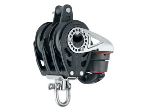 Harken 57mm Triple Carbo Block - Swivel, Becket, Cam Cleat