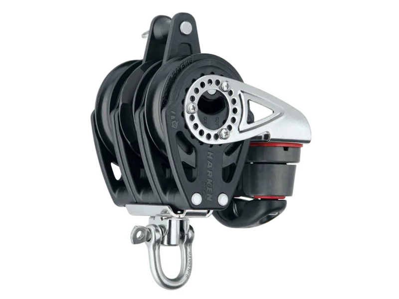 Harken 57mm Triple Carbo Block - Swivel, Becket, Cam Cleat