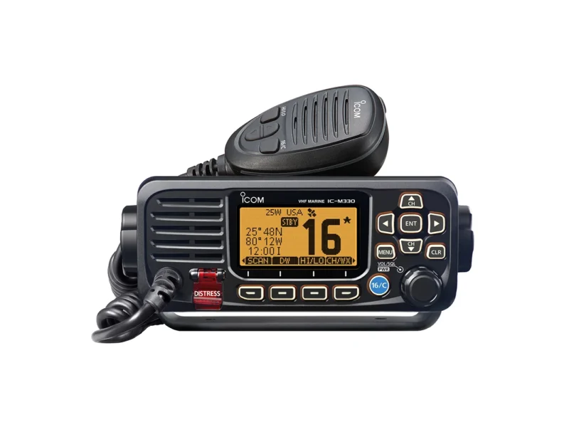 Icom M330 VHF Radio Compact w/GPS - Black