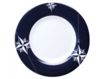 Marine Business Melamine Non-Slip, Flat, Round Dinner Plate - NORTHWIND - 10" Set of 6