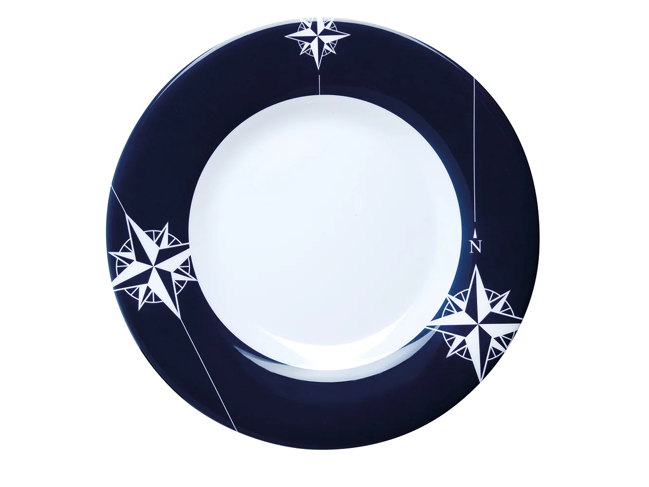 Marine Business Melamine Round Dessert Plate - NORTHWIND - 7" Set of 6