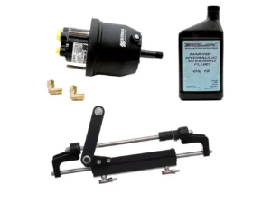 Uflex HYCO 1.1 Front Mount OB System up to 175HP - Includes UP20 FM Helm, 2qts of Oil, UC95-OBF Cylinder