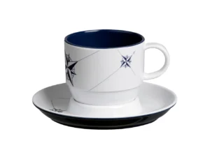 Marine Business Melamine Tea Cup & Plate Breakfast Set - NORTHWIND - Set of 6