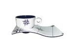 Marine Business Melamine Espresso Cup & Plate Coffee Set - NORTHWIND - Set of 6