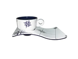 Marine Business Melamine Espresso Cup & Plate Coffee Set - NORTHWIND - Set of 6