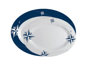 Marine Business Melamine Oval Serving Platters Set - NORTHWIND - Set of 2