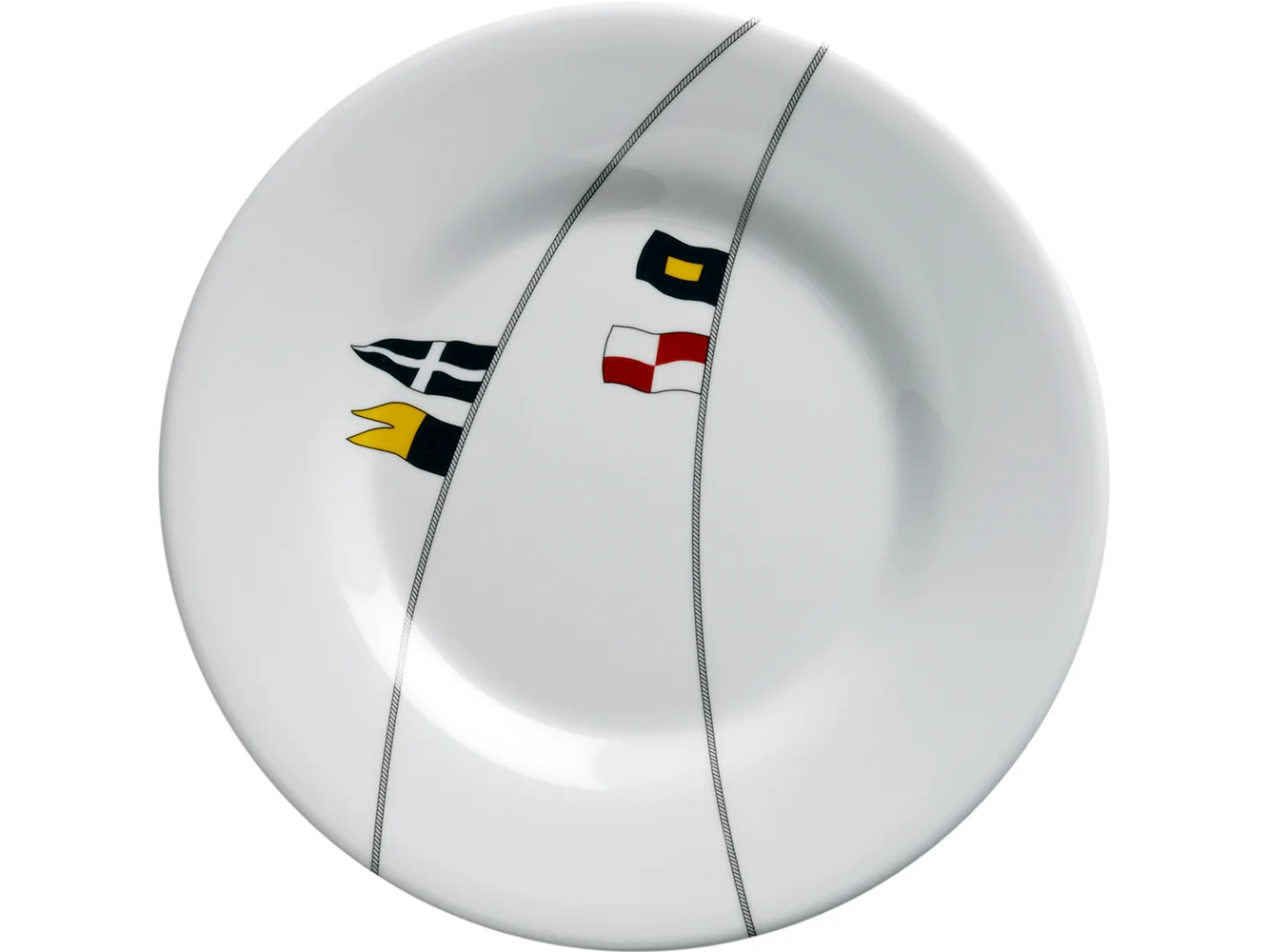 Marine Business Melamine Round Dessert Plate - REGATA - 7" Set of 6