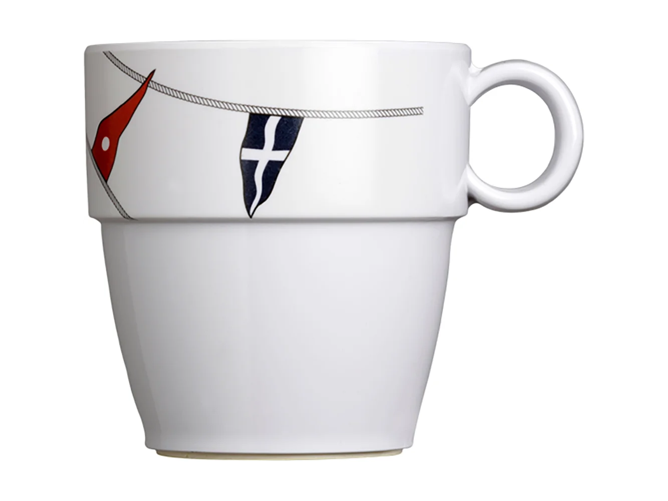 Marine Business Melamine Non-Slip Coffee Mug - REGATA - Set of 6