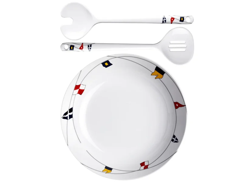 Marine Business Melamine Salad Bowl & Servers - REGATA