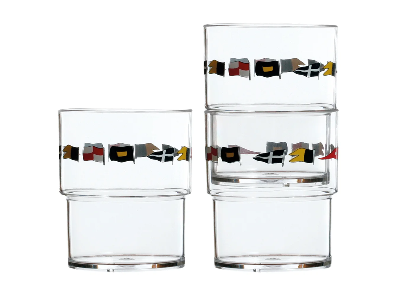 Marine Business Stackable Glass Set - REGATA - Set of 12