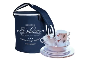 Marine Business Melamine Tableware Set & Basket - REGATA - Set of 24