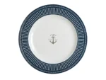 Marine Business Melamine Flat, Round Dinner Plate - SAILOR SOUL - 10" Set of 6