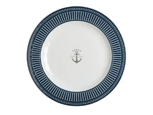 Marine Business Melamine Flat, Round Dinner Plate - SAILOR SOUL - 10" Set of 6