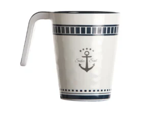 Marine Business Melamine Non-Slip Coffee Mug - SAILOR SOUL - Set of 6