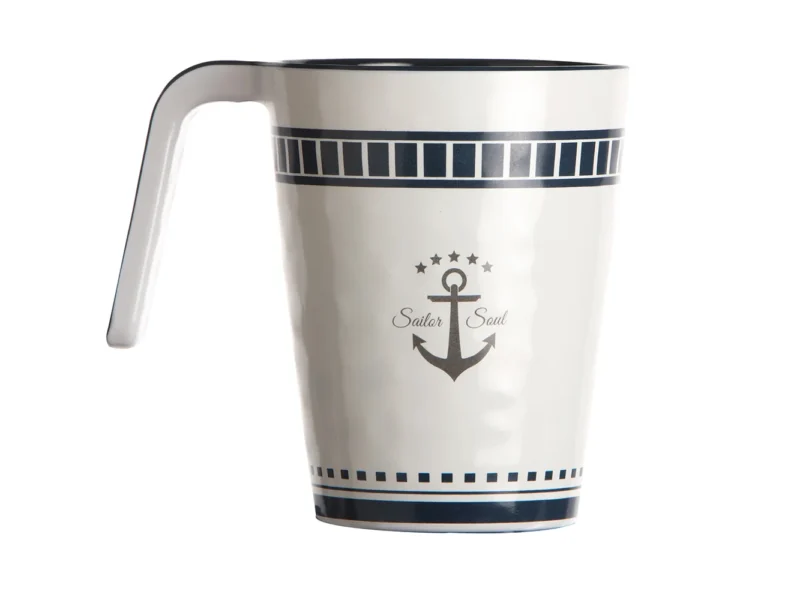 Marine Business Melamine Non-Slip Coffee Mug - SAILOR SOUL - Set of 6