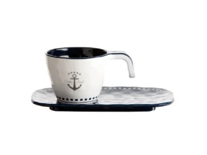 Marine Business Melamine Espresso Cup & Plate Set - SAILOR SOUL - Set of 6