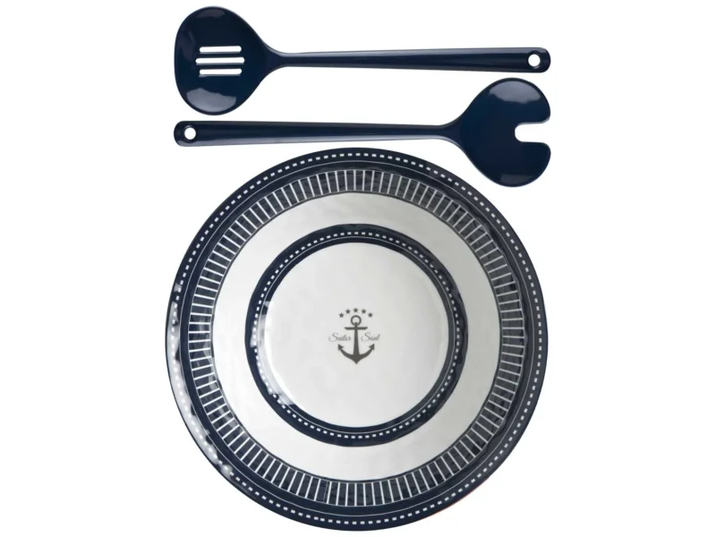 Marine Business Melamine Salad Bowl & Servers - SAILOR SOUL