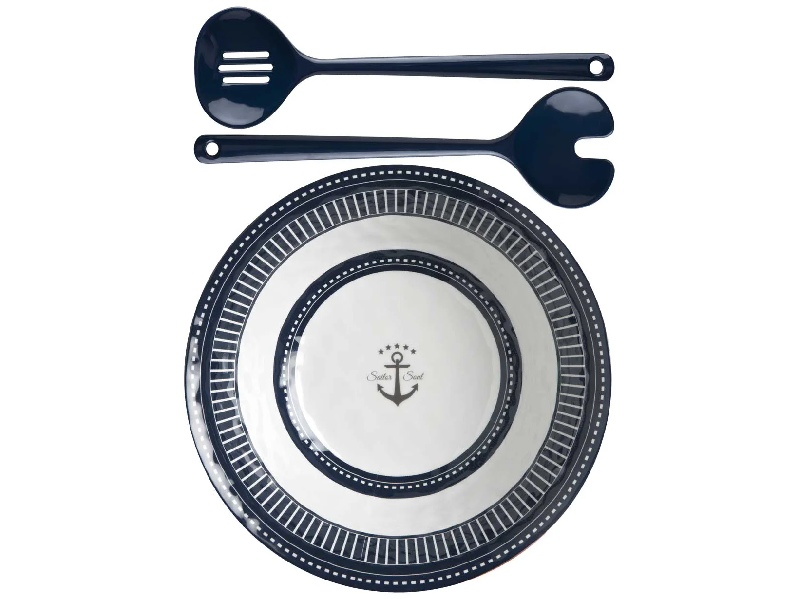Marine Business Melamine Salad Bowl & Servers - SAILOR SOUL