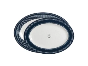 Marine Business Melamine Oval Serving Platters Set - SAILOR SOUL - Set of 2
