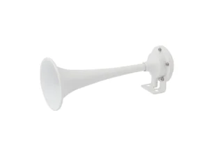 Marinco White Epoxy Coated Single Trumpet Mini Air Horn
