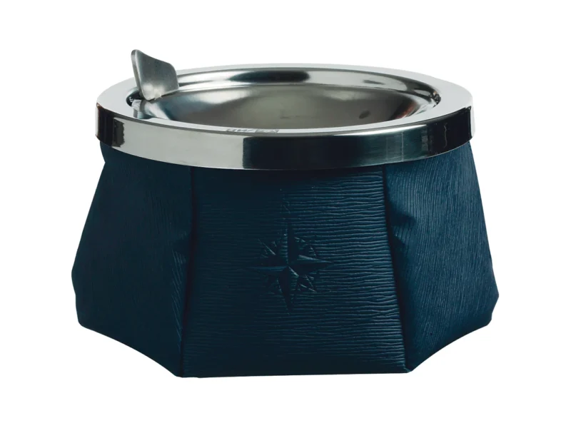 Marine Business Windproof Ashtray w/Lid - Navy Blue