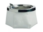 Marine Business Windproof Ashtray w/Lid - White