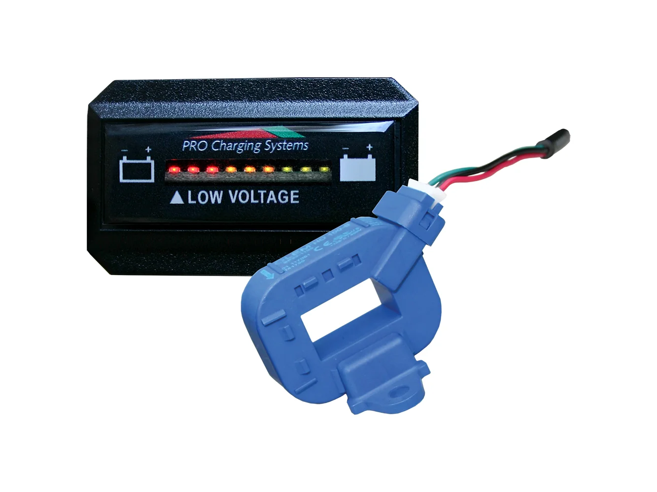 Dual Pro Lithium Battery Gauge - Single - Rectangle Horizontal Display