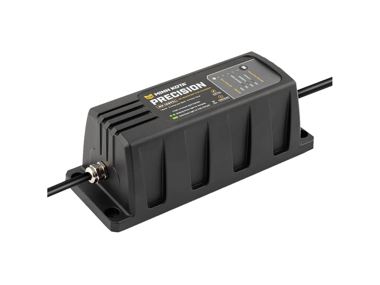 Minn Kota On-Board Precision Charger MK-106 PCL 1 Bank x 6 AMP LI Optimized Charger