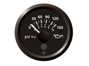 Veratron 52mm (2-1/16") Viewline Engine Oil Pressure 150 PSI - Black Dial & Bezel