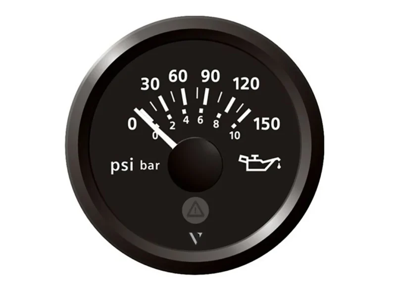 Veratron 52mm (2-1/16") Viewline Engine Oil Pressure 150 PSI - Black Dial & Bezel