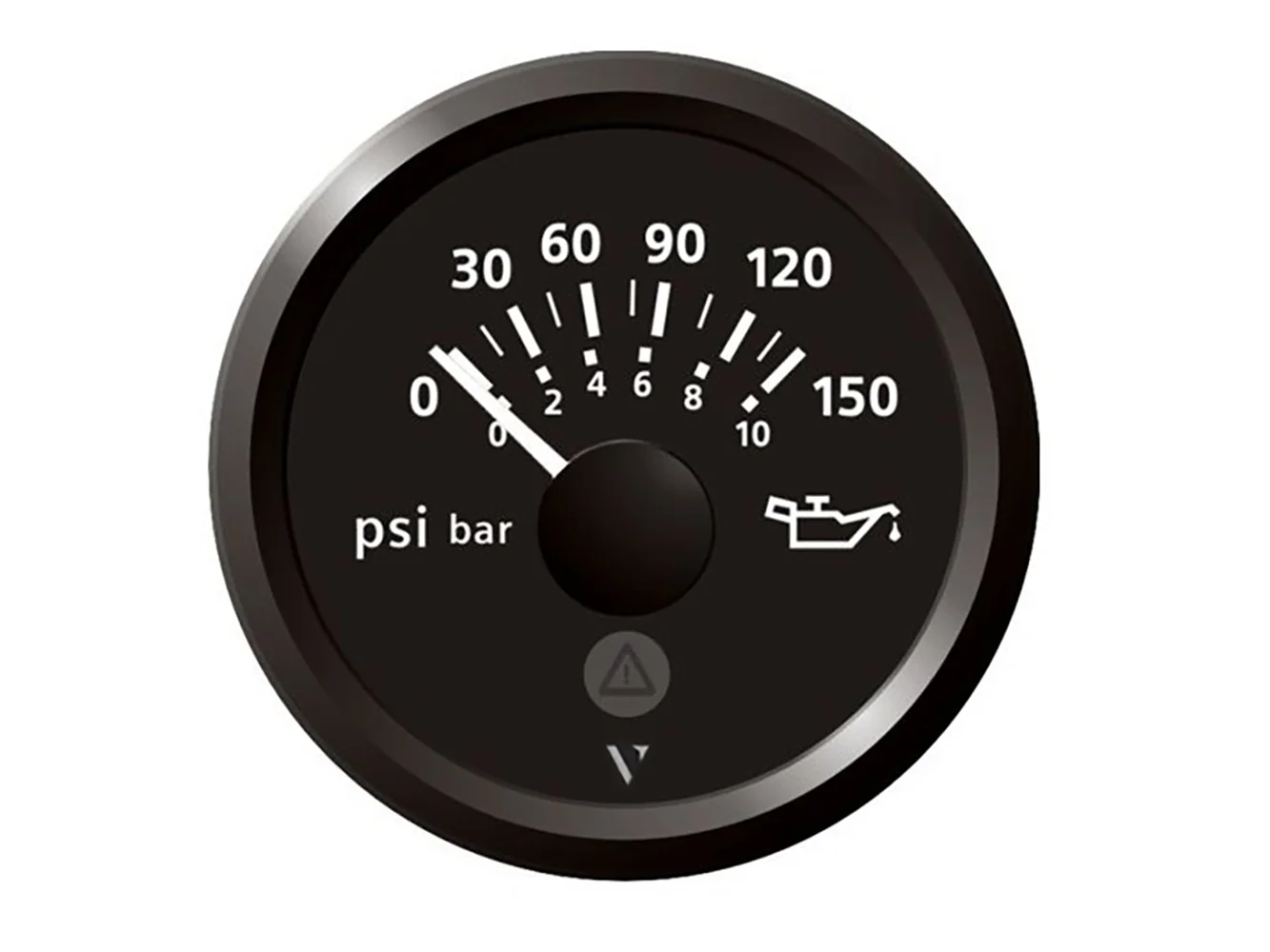 Veratron 52mm (2-1/16") Viewline Engine Oil Pressure 150 PSI - Black Dial & Bezel